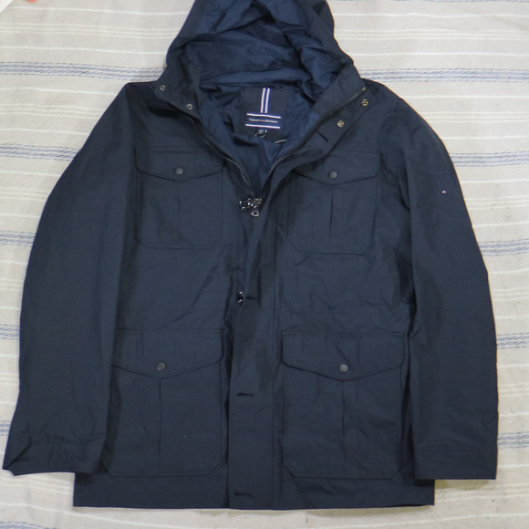 New TOMMY HILFIGER Windbreak Hooded Parka Jacket - Picture 2 of 8